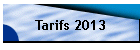 Tarifs 2013